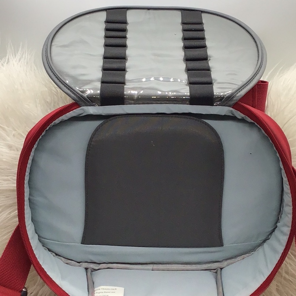 Travelon Red Quilted Toiletry Travel Bag - Picture 8 of 13